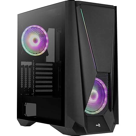 Aerocool Gabinete Mecha G Bk V Con Ventana Midi Tower Atx Micro