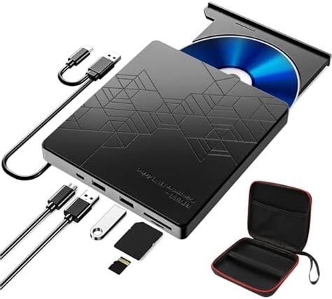 RUIZHI Unità CD DVD esterna Blu Ray USB 3 0 Type C masterizzatore