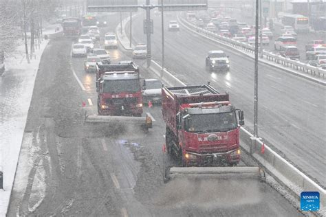 Snowfall Hits Parts Of Jilin Ne China China Org Cn