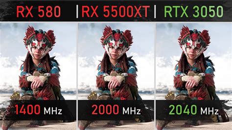 Rx 580 Vs Rx 5500xt Vs Rtx 3050 1080p 1440p And 4k Benchmarks Youtube