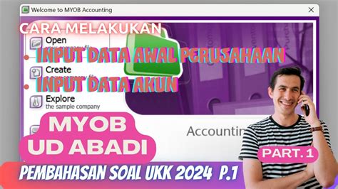 Myob Ud Abadi Ukk Entry Data Awal Dan Data Akun Part