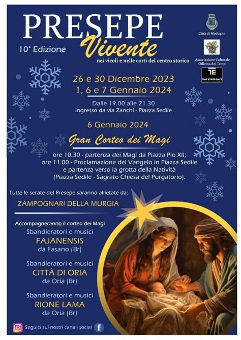 Da Stasera Torna Il Presepe Vivente Nel Centro Storico Di Modugno