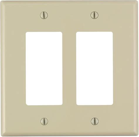 Leviton Pj262 I 2 Gang Decoragfci Decora Wallplate Midway Size Ivory Leviton Mfg Amazonca