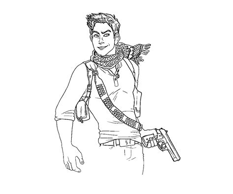 Uncharted 4 Coloring Page Coloring Home