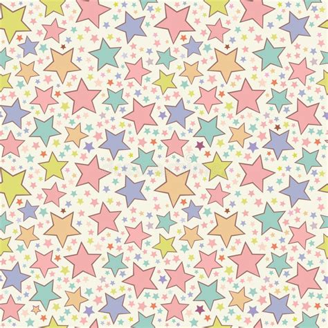 Colorful Stars Seamless Pattern Stock Vector Illustration Of Abstract