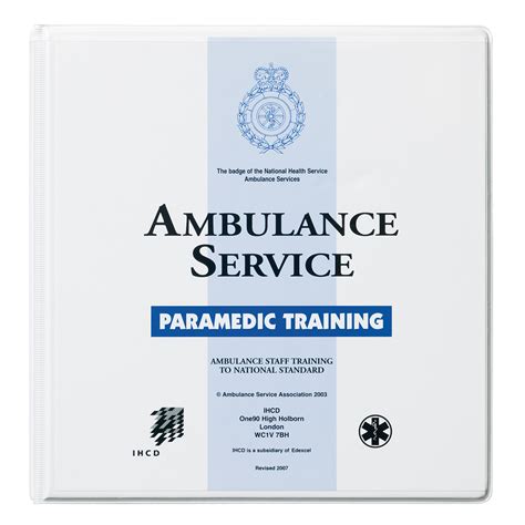 Paramedic Training Manual Ihcd St John Ambulance