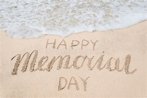 Memorial Day Background On The Beach Near Ocean Stock Photo Image Of