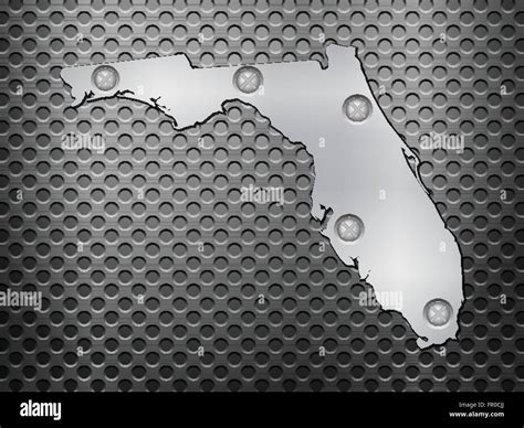 Florida Map Usa Stock Vector Images Alamy