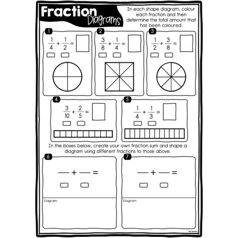 Fraction Diagrams Worksheet – Top Teacher