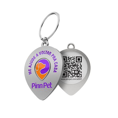 3 und Placa Pingente identificação Cão Gato QR Code Pinn Pet Shopee