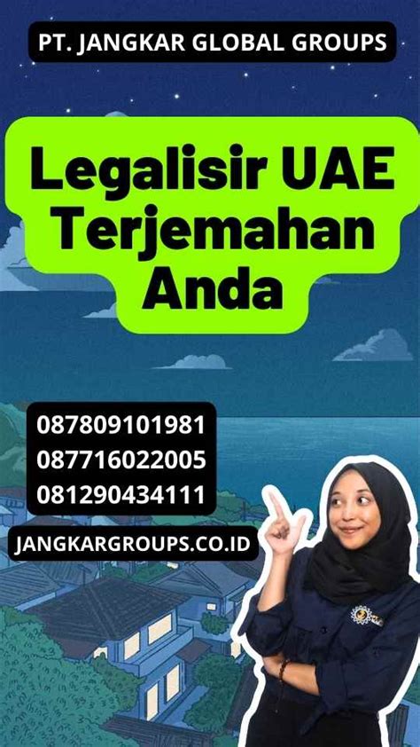 Legalisir UAE Terjemahan Anda Jangkar Global Groups