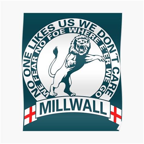 "Millwall Classic " Poster for Sale by WilliamsKatel | Redbubble