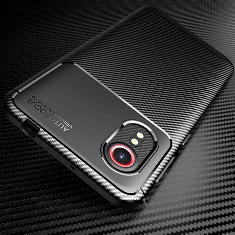 Coque Samsung Galaxy Xcover 5 Carbon Fiber Texture Design Cover Anti Scratch Shock Absorption