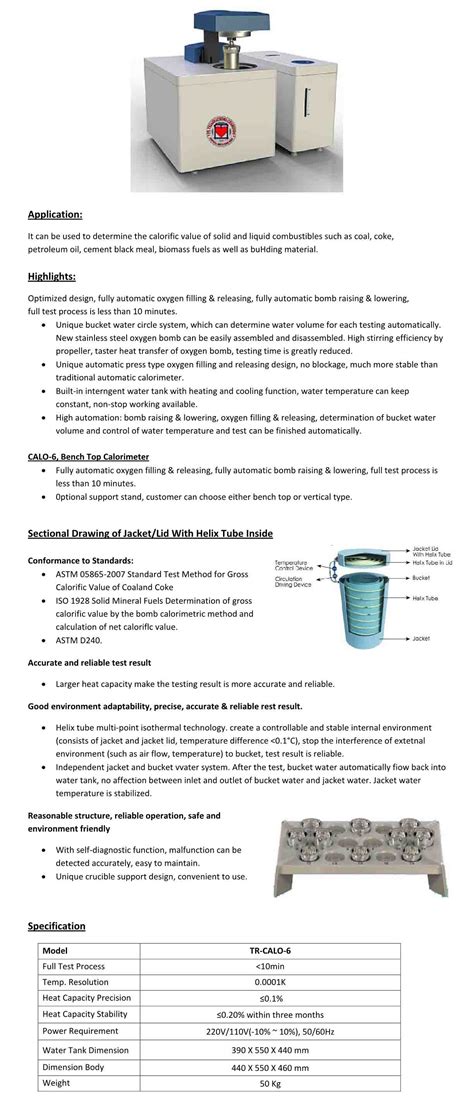 Jual Automatic Calorimeter TR CALO 6 TRIAS NATHOMI CHEMINDO