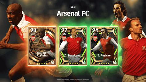 Efootball 2023 Nuevas Cartas Jugadores Épicos Disponibles Arsenal