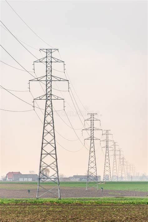 Electricity Distribution System High Voltage Overhead Power Line