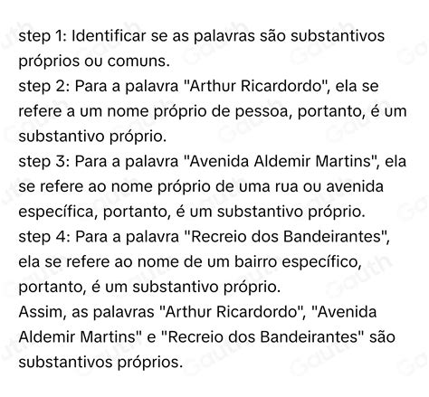Os Substantivos Próprios São Palavras Que Particularizam Os Seres