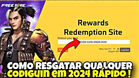 How To Redeem Codiguin On Free Fire 2024 Updated Guide