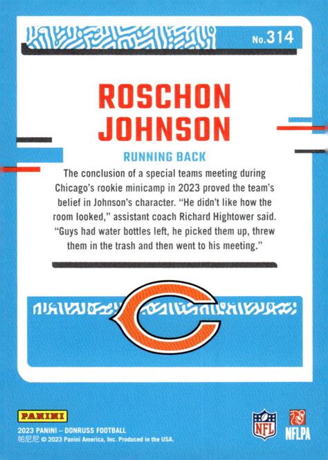 Donruss Roschon Johnson Ebay