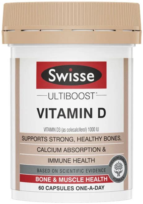 Vitamin D 1000iu 60 Caps Swisse Ultiboost Holistic Health And Beauty Shop