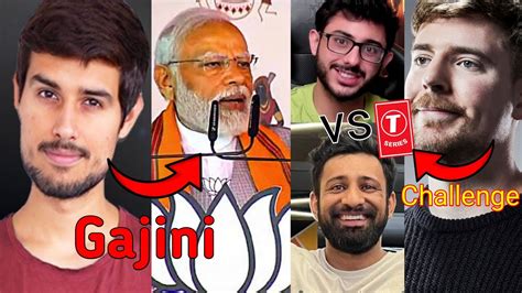 Carryminati Vs Rajat Dalal Mrbeast OPEN CHALLENGE To T Series Dhruv