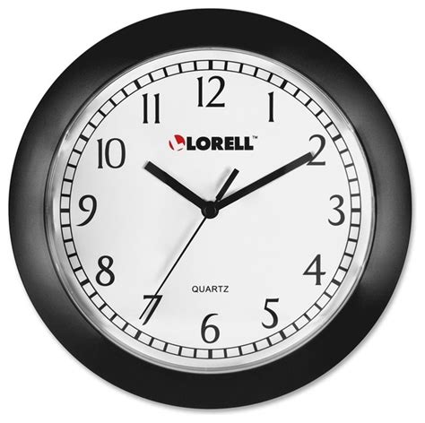 Lorell Round Profile Wall Clock Quartz Contemporary Wall Clocks