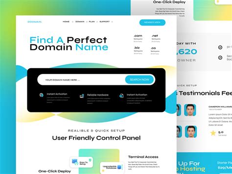 Web Hosting Landing Page Template For Figma Freebie Supply