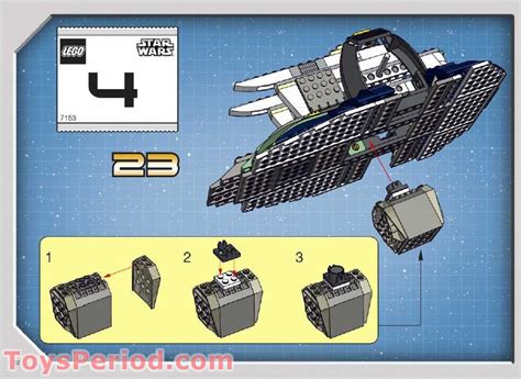 LEGO 7153 Jango Fett S Slave I Instructions And Parts List