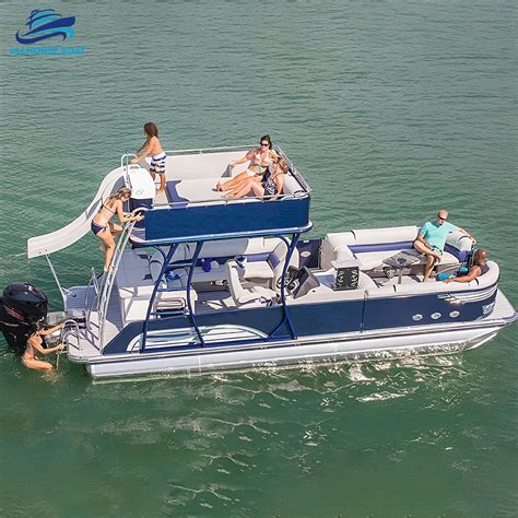 Allhouse Double Decker Pontoon Boat Furniture Party Boat Luxury Pontoon