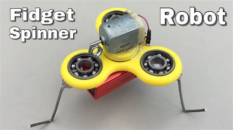 How To Make A Fidget Spinner Robot Simple Electric Robot Youtube