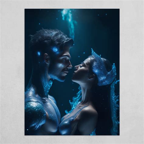 Merman And Mermaid Love