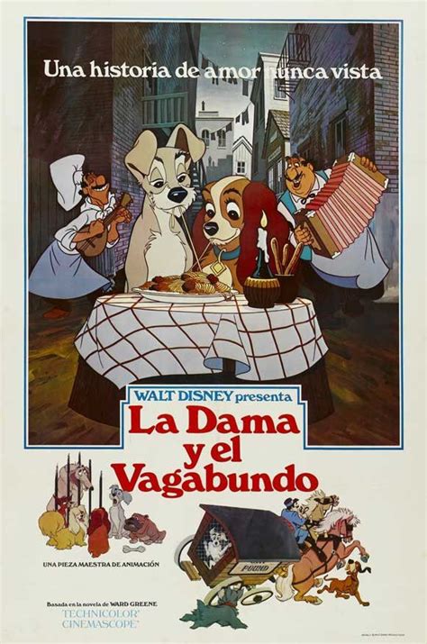 Lady And The Tramp Spanish 11x17 Movie Poster 1955 Disney Posters