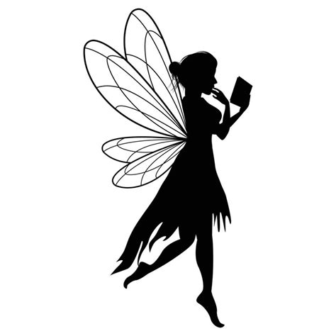 Cute Fairy Silhouette Illustration Graphic 16268752 Vector Art At Vecteezy