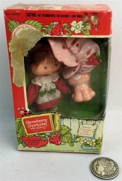 Lot Vintage 1982 Kenner Strawberry Shortcake W Custard Scented Doll Factory Sealed Nib