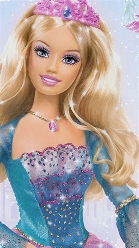 The Barbie Doll Is Wearing A Tiara