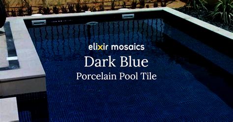 ECM 23 Dark Blue Porcelain Ceramic Pool Tile In Dubai UAE