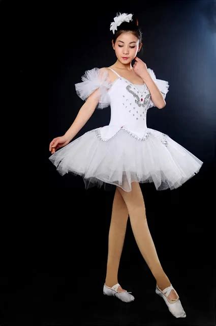 2017 Adult Professional Ballet Tutus Dress Women Black White Swan