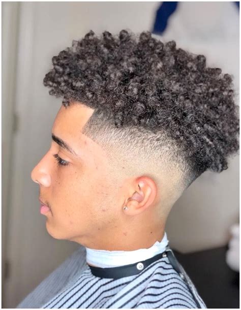 Curly High Fade