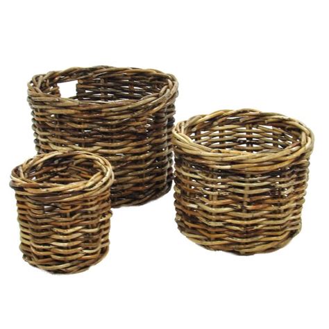 August Grove Wicker Basket Wayfair Co Uk