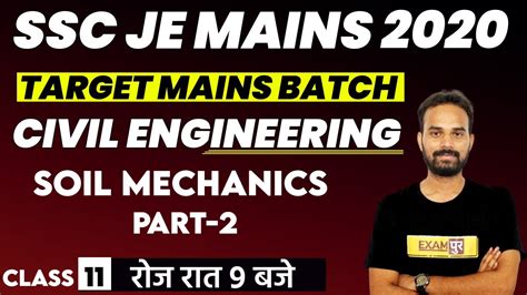 Ssc Je Mains Civil Engineering Soil Mechanics Lectures