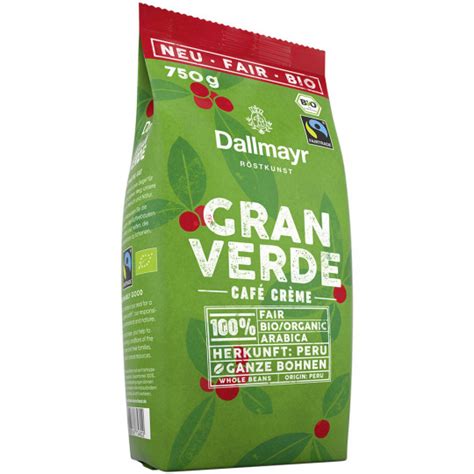 EDEKA24 Dallmayr Bio Kaffee Gran Verde Café Crème Fairtrade ganze