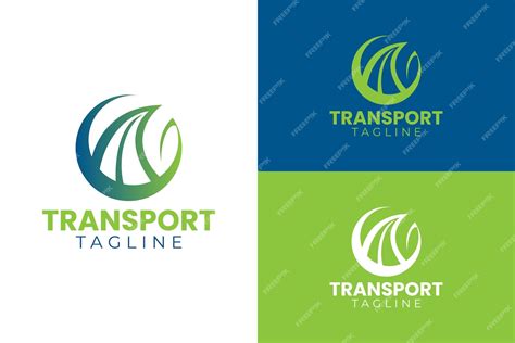 Diseño De Logotipos De Transporte Y Plantillas Vectoriales Premium