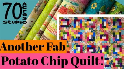 Potato Chip Block Scrap Quilt Scrap Fabric Thrifty Quilting In 2023