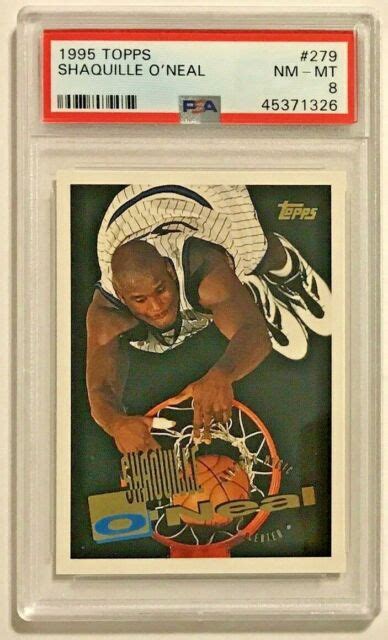 Shaquille O Neal Topps Card Orlando Magic Psa Nm Mt