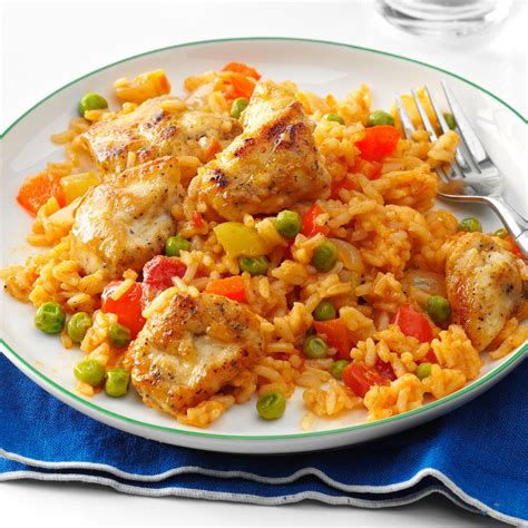 Spanish Rice With Chicken And Peas Recipe Taste Of Home