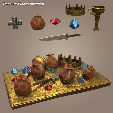 Pirate Treasure Chest 3d Model 25 Obj Fbx Max Free3d