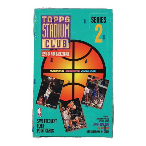 1993 94 Topps Stadium Club Series 2 Basketball Hobby Box With 24