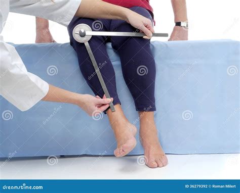 Measurement of Hip Joint External Rotation Stock Photo - Image of knee ...