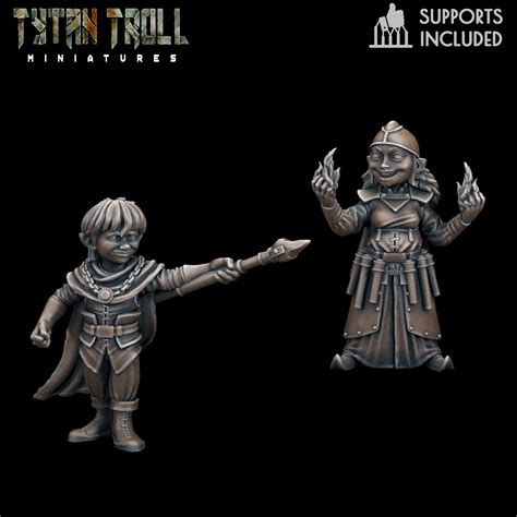 3D File DnD Heroes Gnome Mages Pre Supported 3D Printable Model