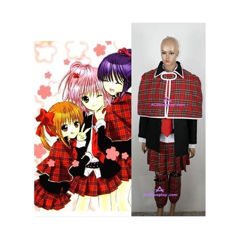 Shugo Chara Amu Hinamori Cosplay Costume With Shawl